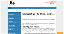 Desktop Screenshot of highcamptrekking.com